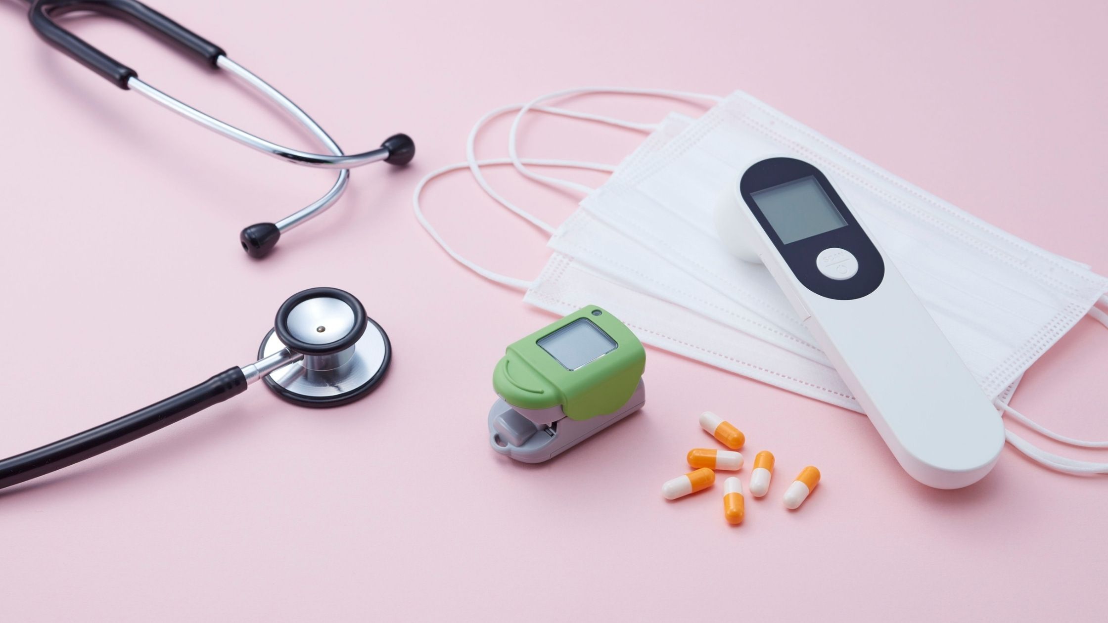 health care tools of the trade on a table.